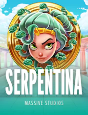 Slot Serpentina con estética mística y símbolos brillantes